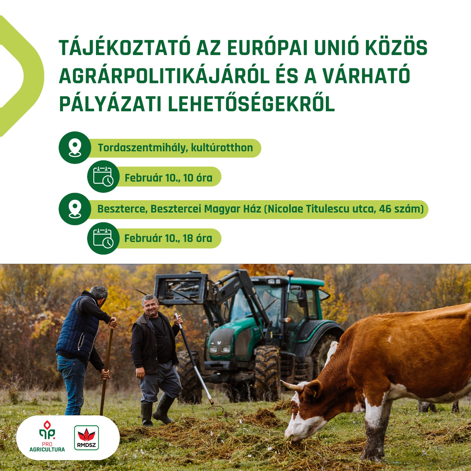 Kolozs megyében ismertet Uniós mezőgazdasági pályázatokat Vincze Lóránt parlamenti képviselő!