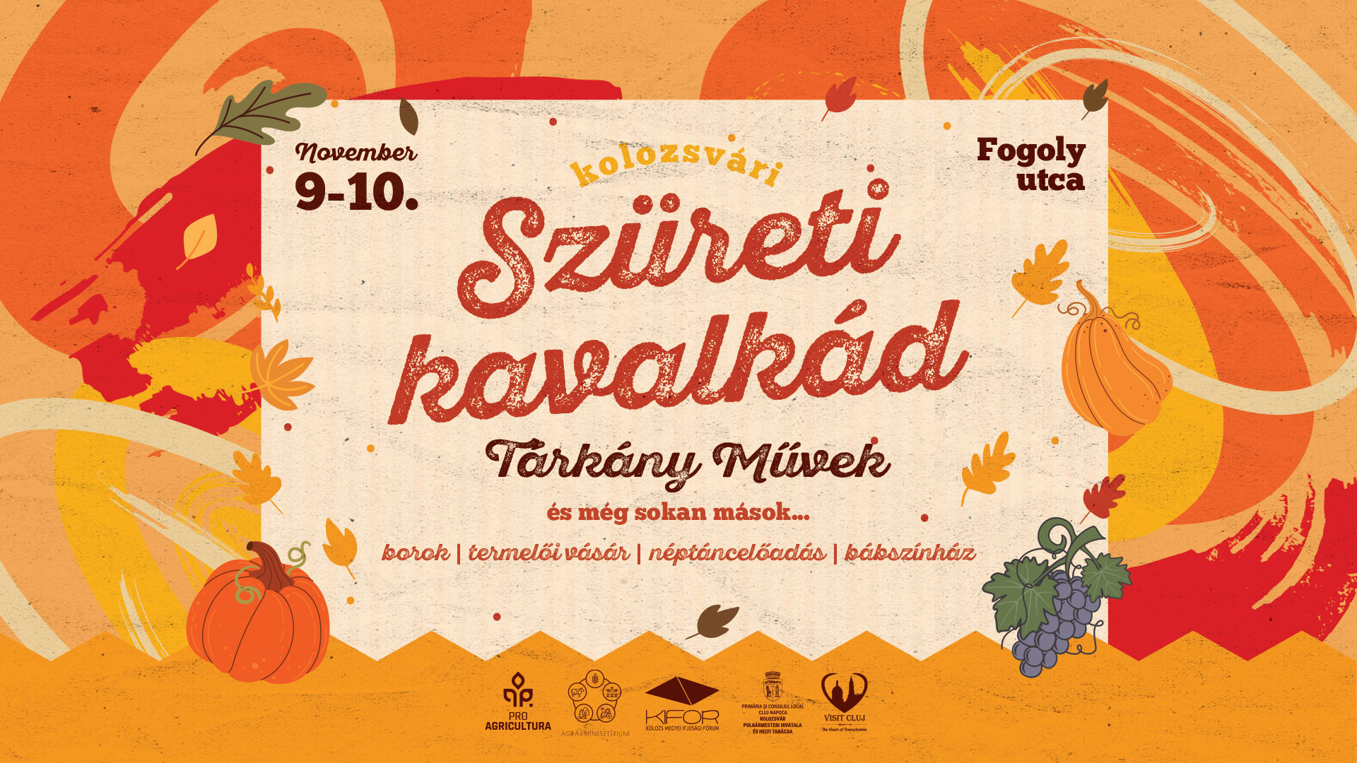 Szüreti kavalkád Kolozsváron a Pro Agricultura Egyesület szervezésében